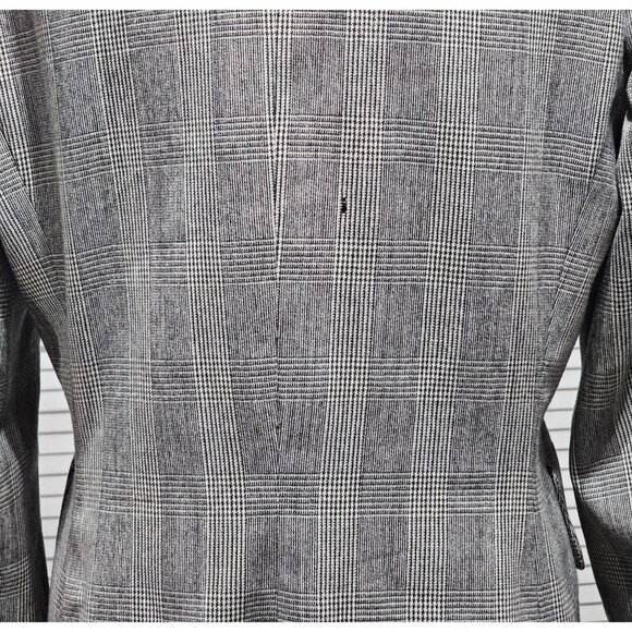 Vintage Christian Dior Womens Plaid Wool Double Breasted Blazer Jacket Sz 10 238 - Picture 9 of 13